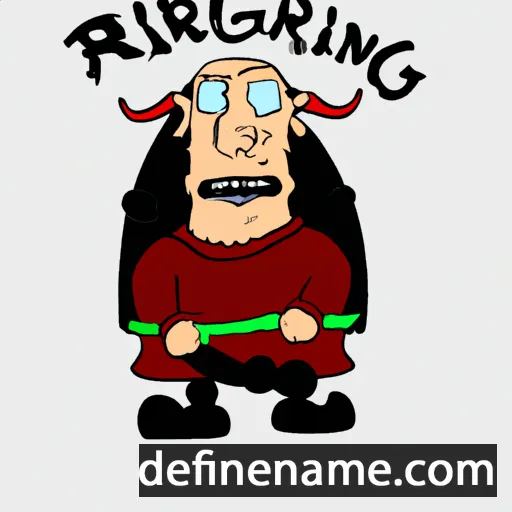 cartoon of the name Ragnbjǫrg