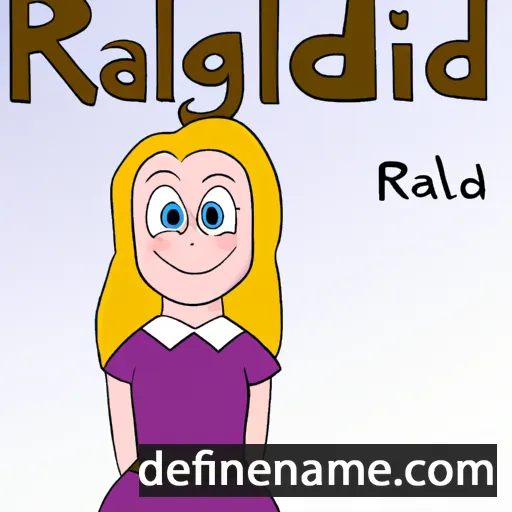 cartoon of the name Ragnhild