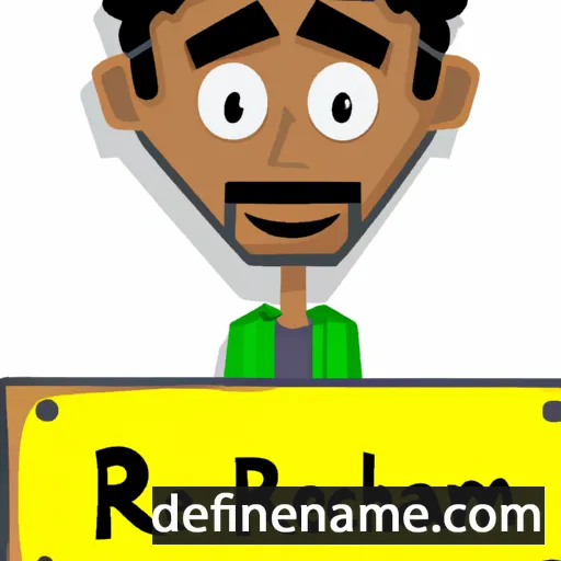 cartoon of the name Raheem