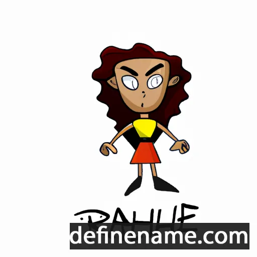 cartoon of the name Rahel