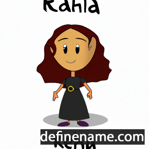 cartoon of the name Rahela