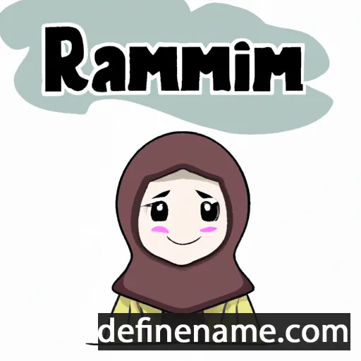 cartoon of the name Rahmi