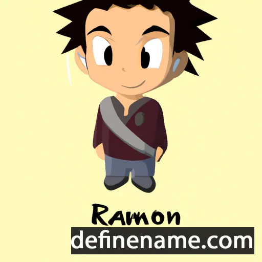 cartoon of the name Raimon