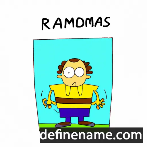 cartoon of the name Raimondas