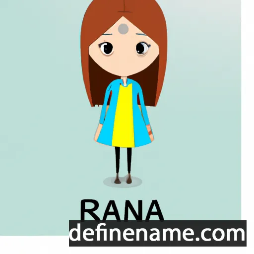 cartoon of the name Raina