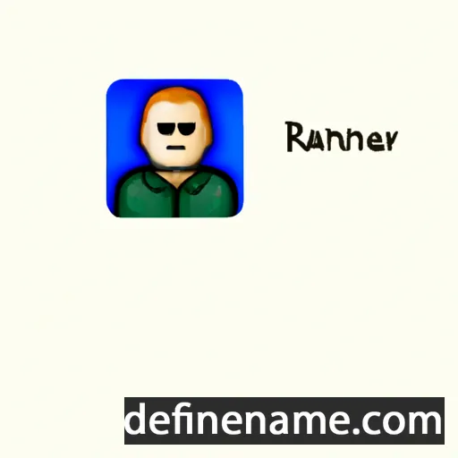 cartoon of the name Rainer