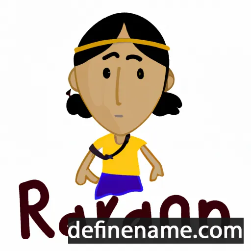 cartoon of the name Rajani