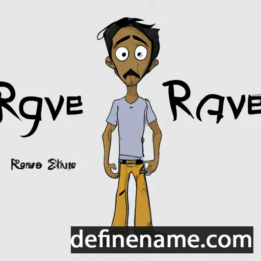 cartoon of the name Rajeev