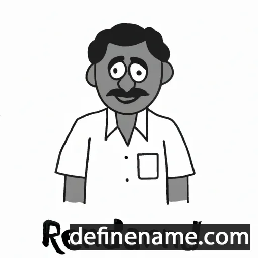 cartoon of the name Rajendra