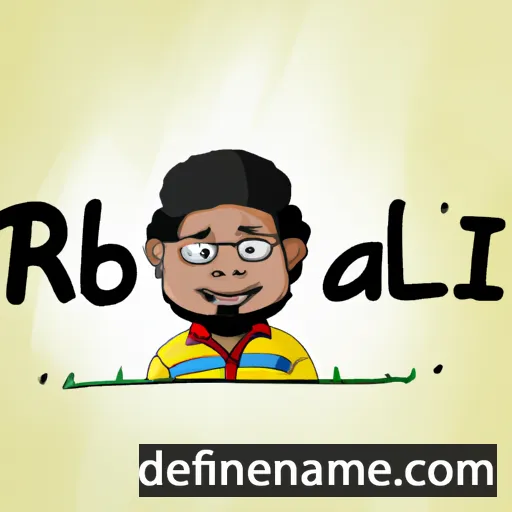 cartoon of the name Rajib