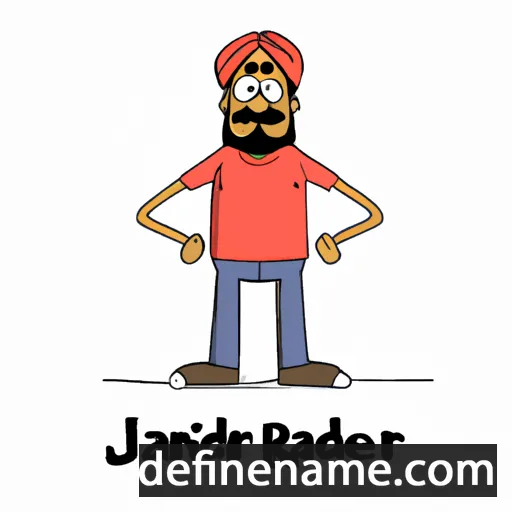 cartoon of the name Rajinder