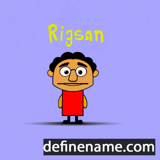 cartoon of the name Rajnish