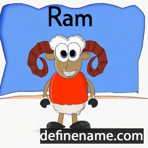 cartoon of the name Ram