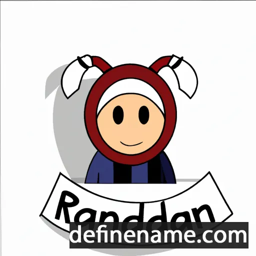 cartoon of the name Ramadhani