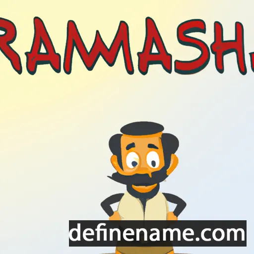 cartoon of the name Rameshwar