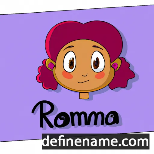 cartoon of the name Ramóna