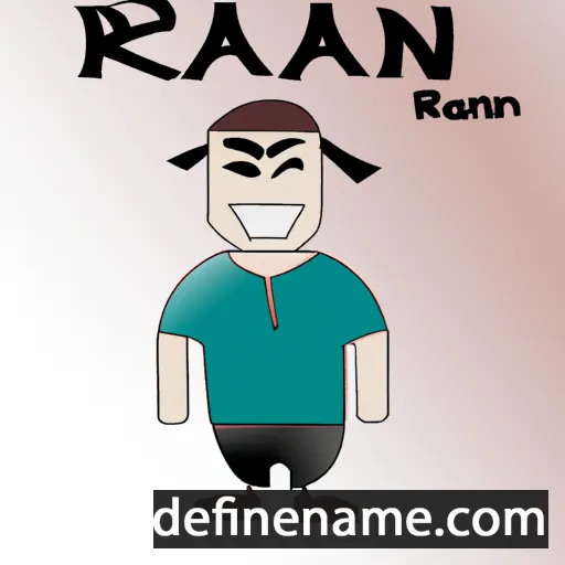 cartoon of the name Ran