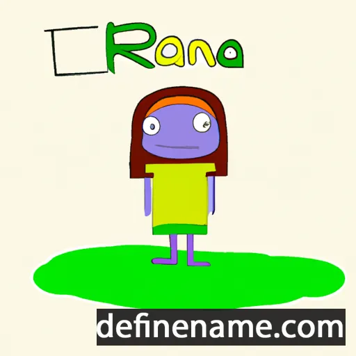 cartoon of the name Rana