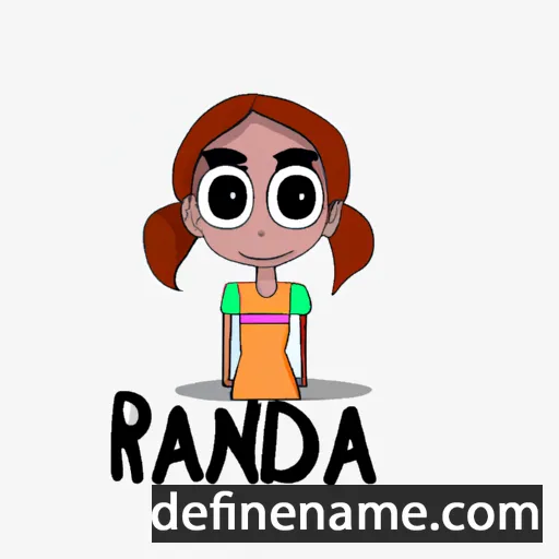 cartoon of the name Randa