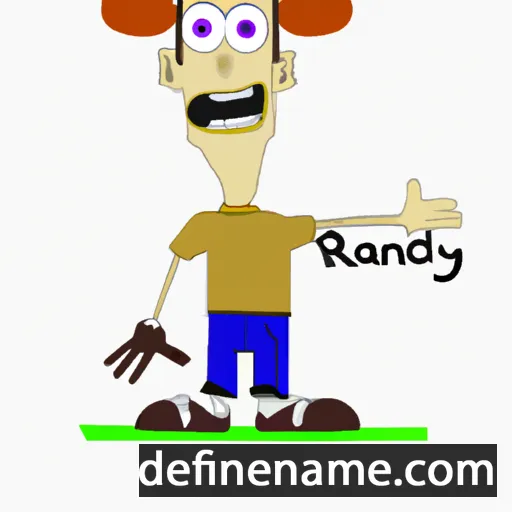 cartoon of the name Randy