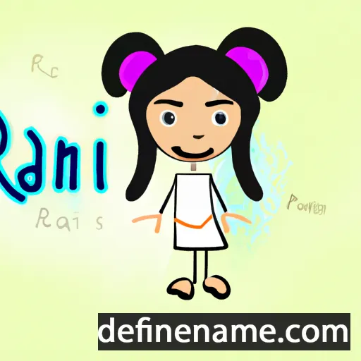 cartoon of the name Rani