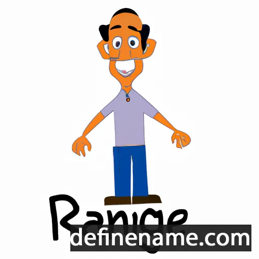 cartoon of the name Ranjeet