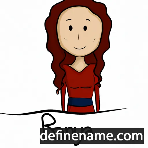 cartoon of the name Ranya