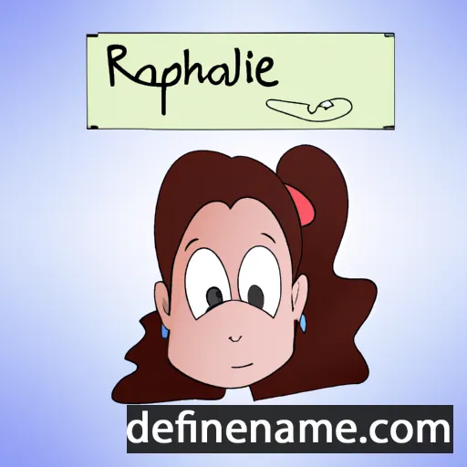 cartoon of the name Raphaëlle