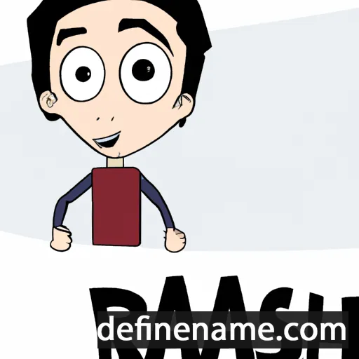 cartoon of the name Rashed