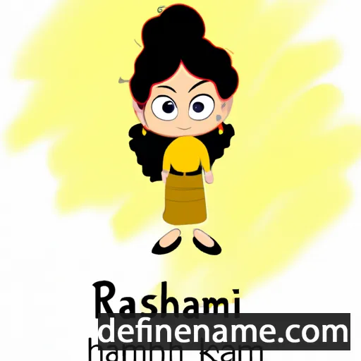 cartoon of the name Rashmi