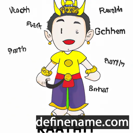 cartoon of the name Rathnait