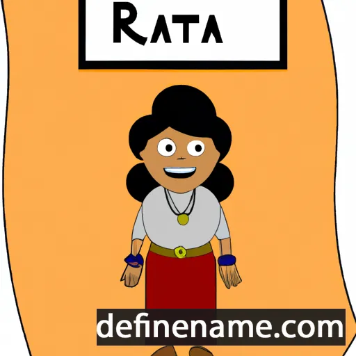 cartoon of the name Ratna