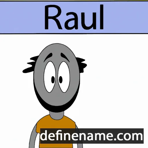 cartoon of the name Rauf