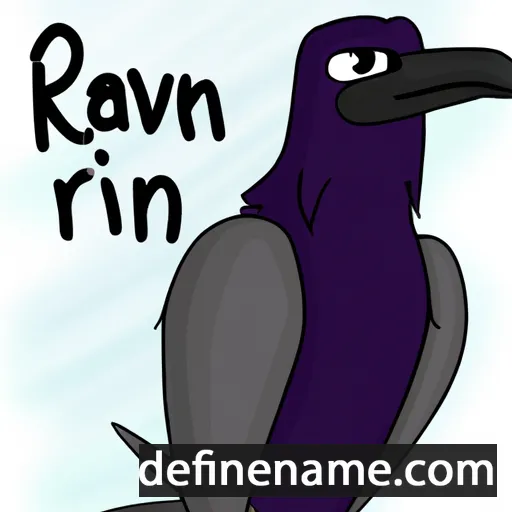 cartoon of the name Raven