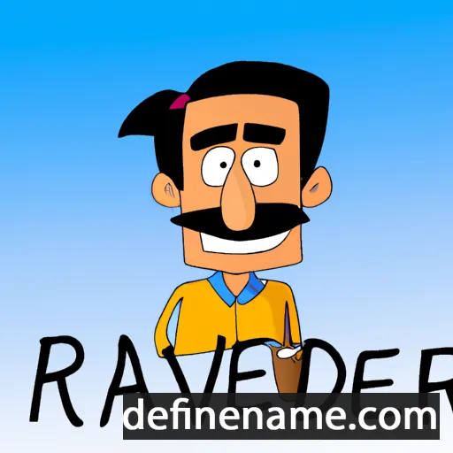 cartoon of the name Ravinder