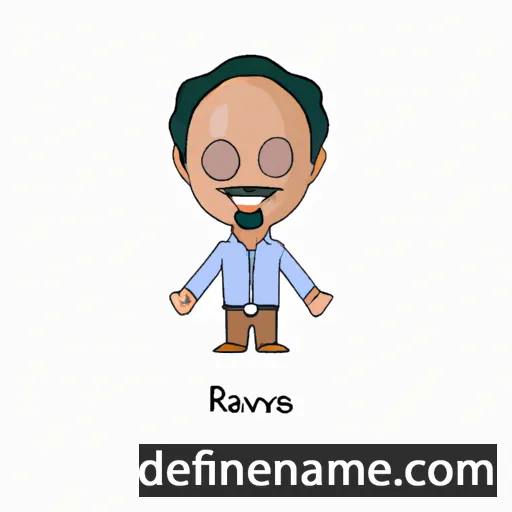 cartoon of the name Ravindra