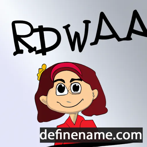 cartoon of the name Rawda