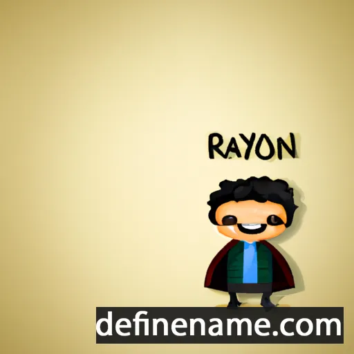 cartoon of the name Rayan