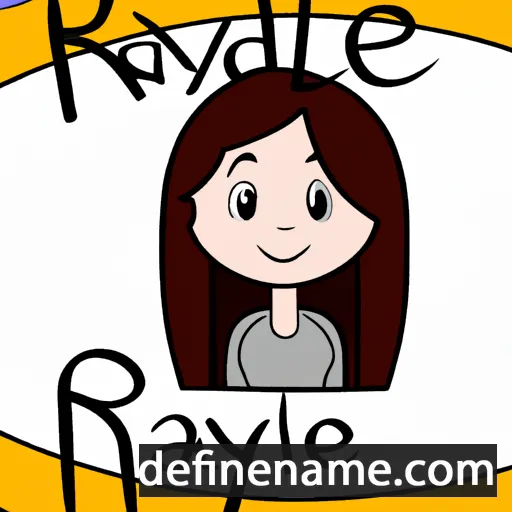 cartoon of the name Raylene