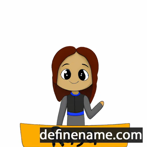 cartoon of the name Rayna