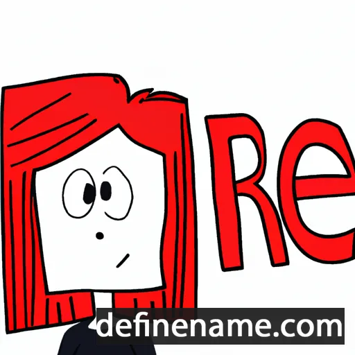 cartoon of the name Re