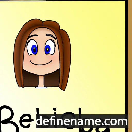 cartoon of the name Rébecca