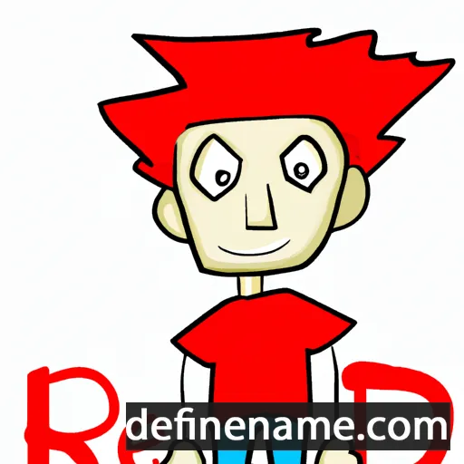 cartoon of the name Red