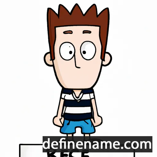 cartoon of the name Reece