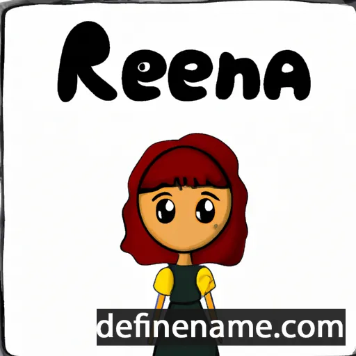 cartoon of the name Reena