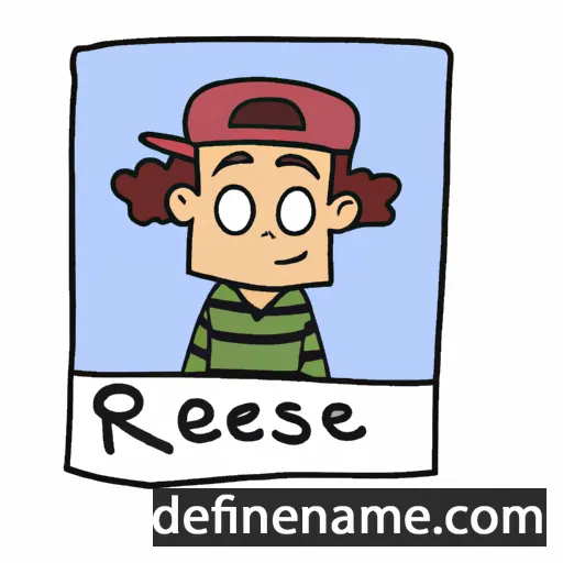 cartoon of the name Reese