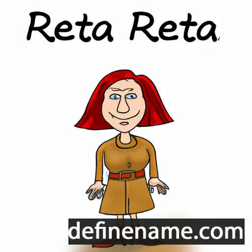 cartoon of the name Reetta