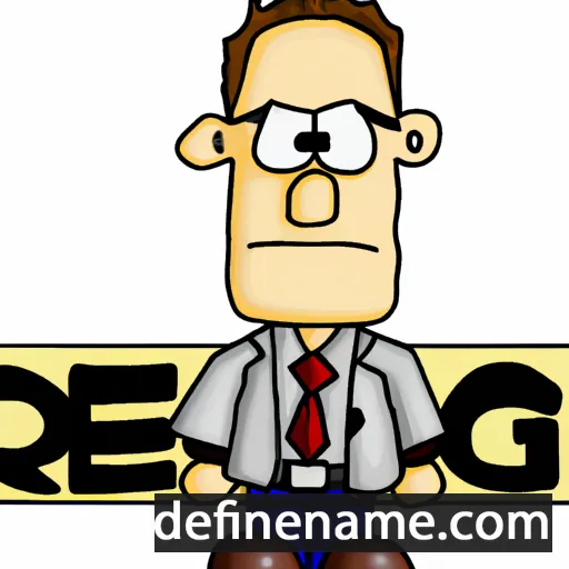 cartoon of the name Reg