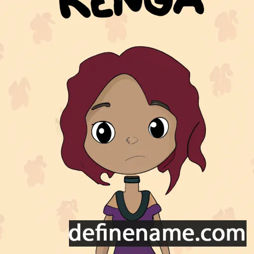 cartoon of the name Regena