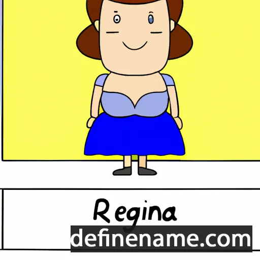 cartoon of the name Regina